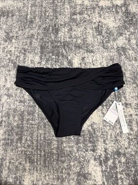 Bleu Rod Beattie Black Fold-Over Bikini Bottom